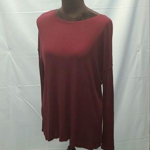 H By Bordeaux Tops H By Bordeaux Rosewood Cross Flap Back Top Women's Xs